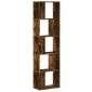 vidaXL Βιβλιοθήκη 5 Επιπέδων Καπνιστή Δρυς 45x23,5x162,5εκ. Επεξ. Ξύλο