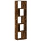 vidaXL Βιβλιοθήκη 5 Επιπέδων Καπνιστή Δρυς 45x23,5x162,5εκ. Επεξ. Ξύλο