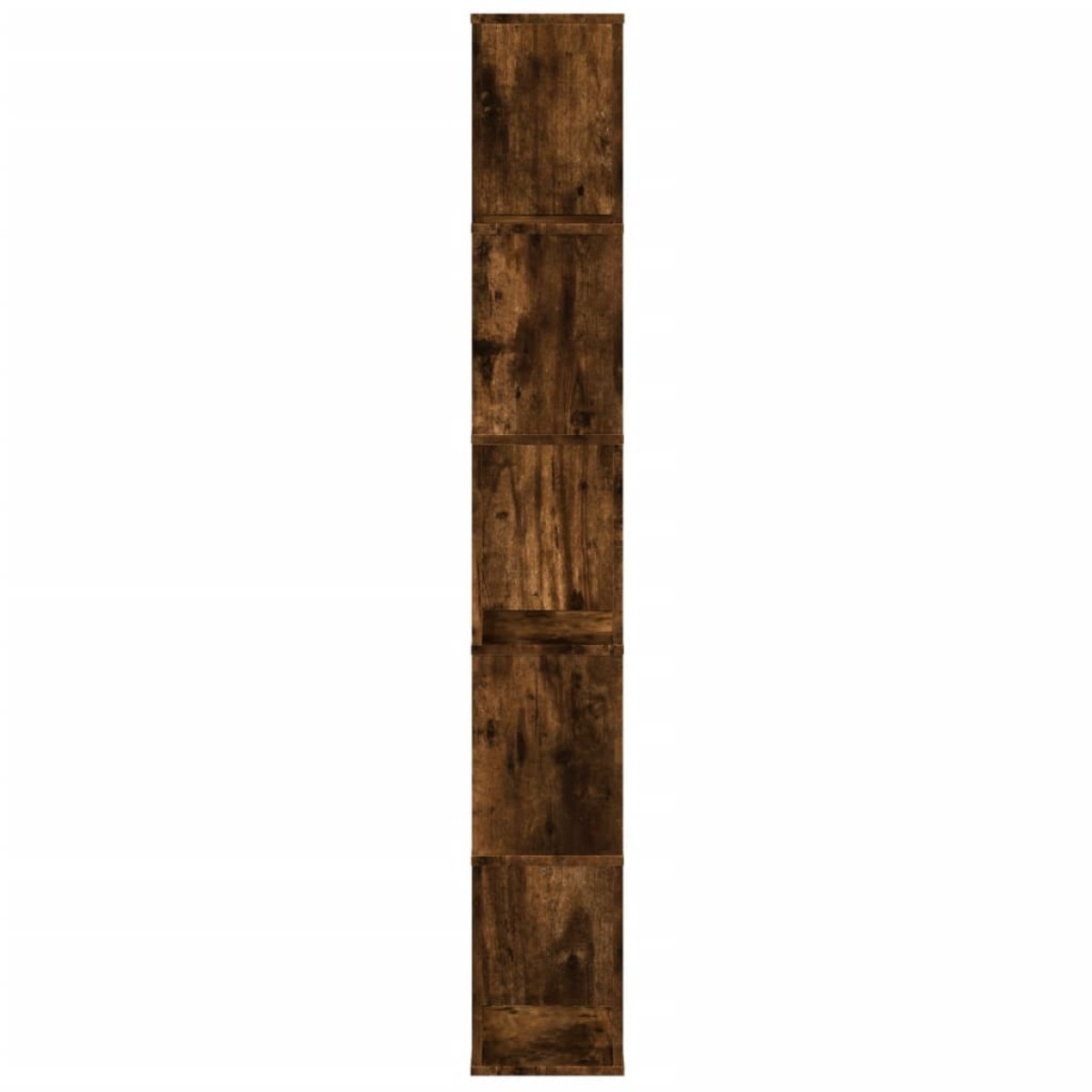 vidaXL Βιβλιοθήκη 5 Επιπέδων Καπνιστή Δρυς 45x23,5x162,5εκ. Επεξ. Ξύλο