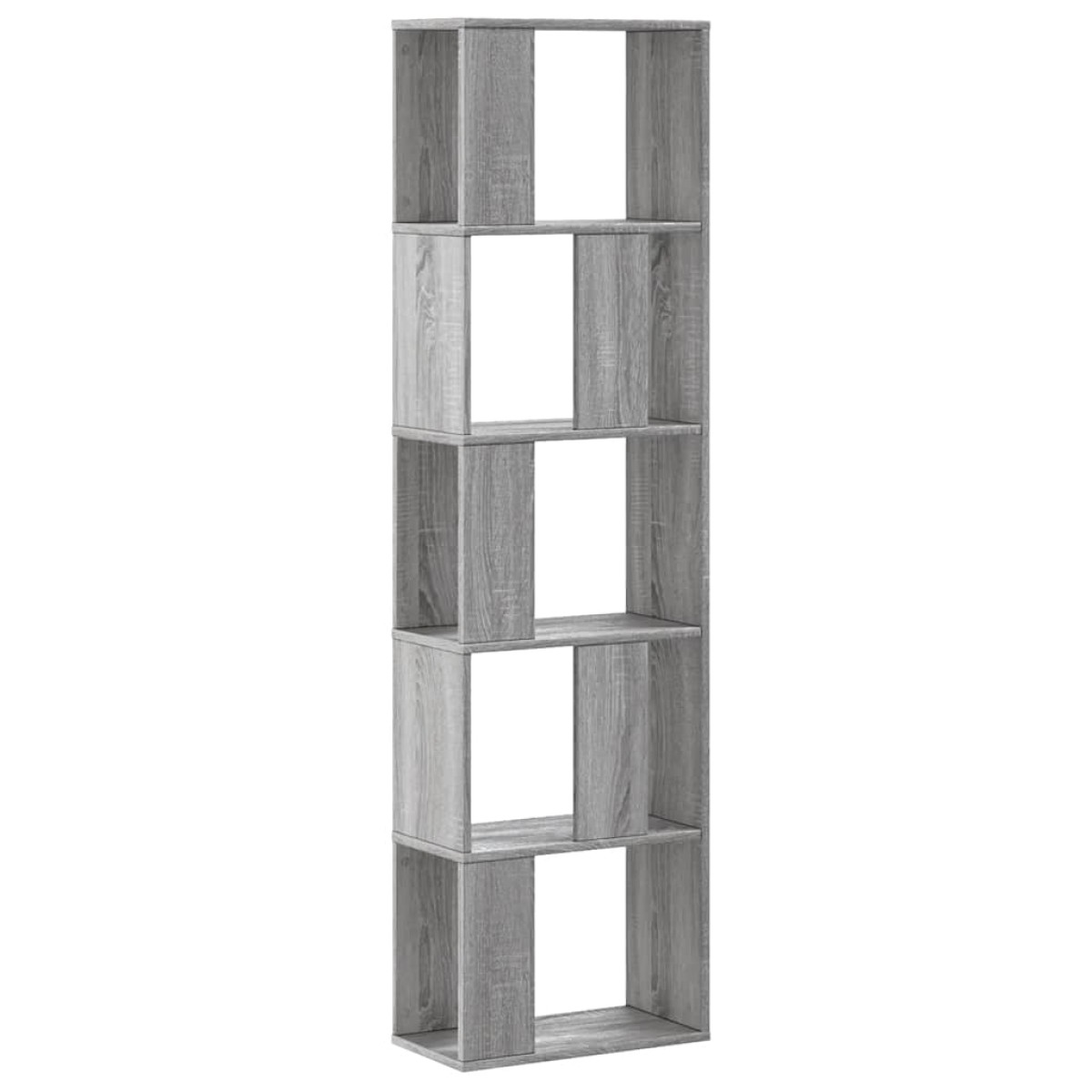 vidaXL Βιβλιοθήκη 5 Επιπέδων Γκρι Sonoma 45x23,5x162,5 εκ. Επεξ. Ξύλο