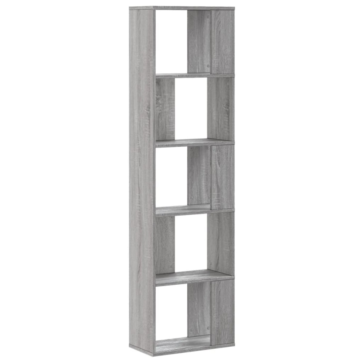 vidaXL Βιβλιοθήκη 5 Επιπέδων Γκρι Sonoma 45x23,5x162,5 εκ. Επεξ. Ξύλο
