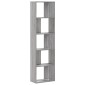 vidaXL Βιβλιοθήκη 5 Επιπέδων Γκρι Sonoma 45x23,5x162,5 εκ. Επεξ. Ξύλο