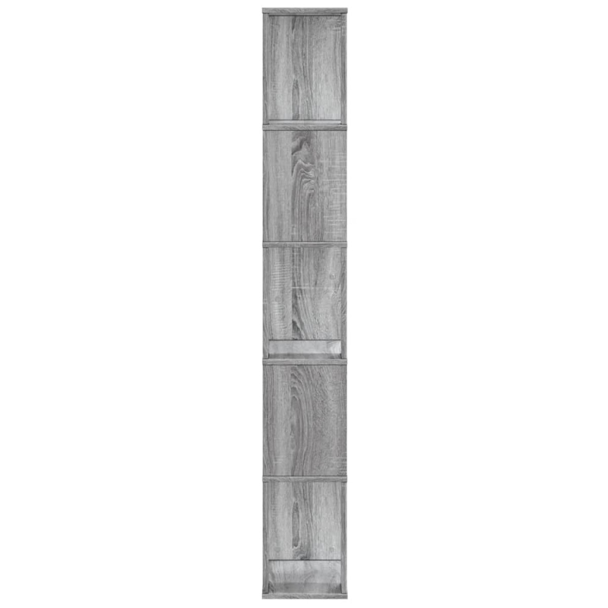 vidaXL Βιβλιοθήκη 5 Επιπέδων Γκρι Sonoma 45x23,5x162,5 εκ. Επεξ. Ξύλο