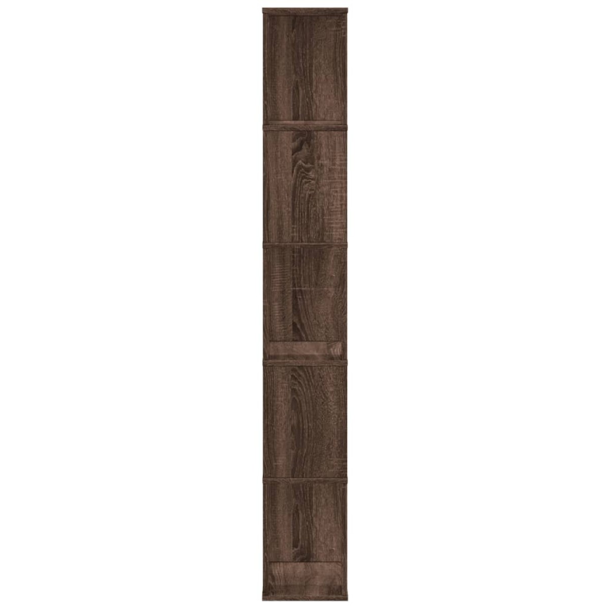 vidaXL Βιβλιοθήκη 5 Επιπέδων Καφέ Δρυς 45x23,5x162,5 εκ. Επεξεργ. Ξύλο
