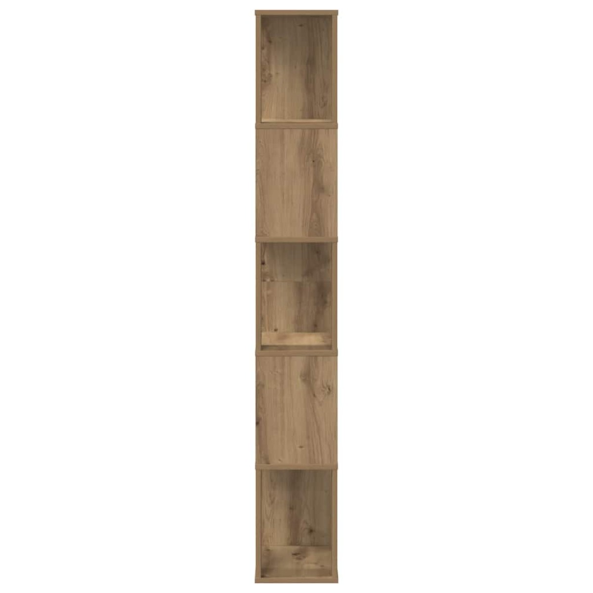 vidaXL Βιβλιοθήκη 5 Επιπέδων Δρυς 45x23,5x162,5 εκ. Επεξεργ. Ξύλο