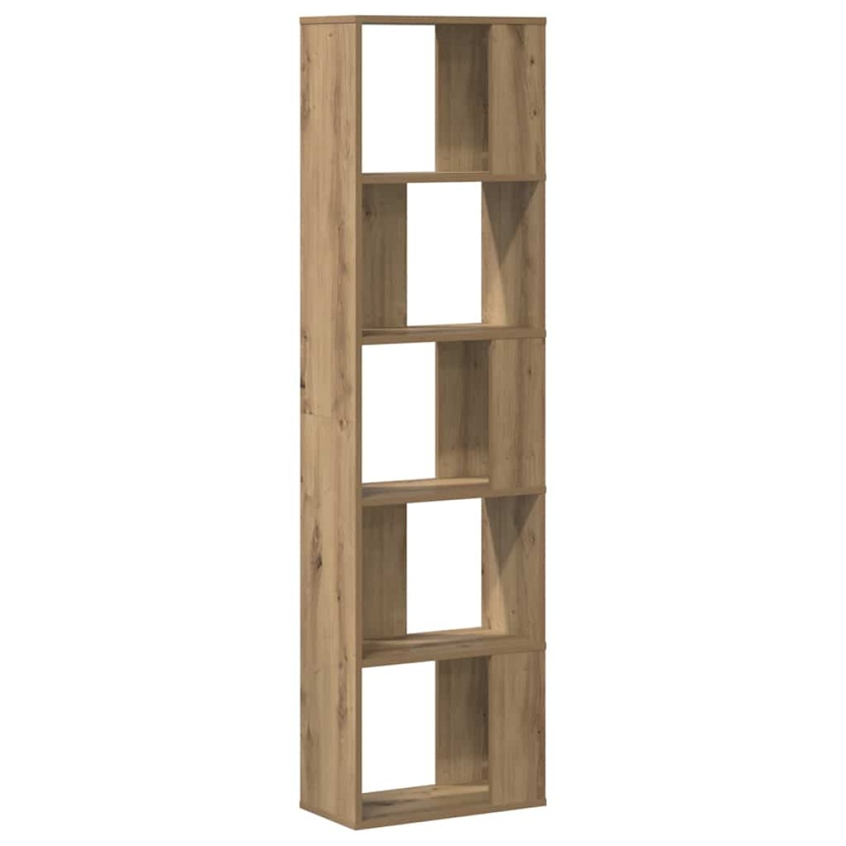 vidaXL Βιβλιοθήκη 5 Επιπέδων Δρυς 45x23,5x162,5 εκ. Επεξεργ. Ξύλο
