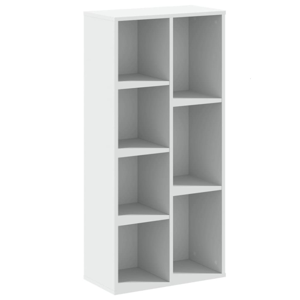 vidaXL Βιβλιοθήκη Λευκή 50x25x105 εκ. από Επεξεργασμένο Ξύλο