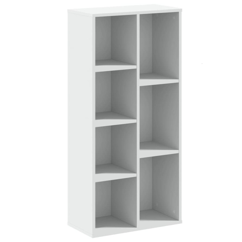 vidaXL Βιβλιοθήκη Λευκή 50x25x105 εκ. από Επεξεργασμένο Ξύλο