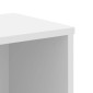 vidaXL Βιβλιοθήκη Λευκή 50x25x105 εκ. από Επεξεργασμένο Ξύλο