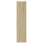 vidaXL Βιβλιοθήκη Sonoma Δρυς 50x25x105 εκ. από Επεξεργασμένο Ξύλο