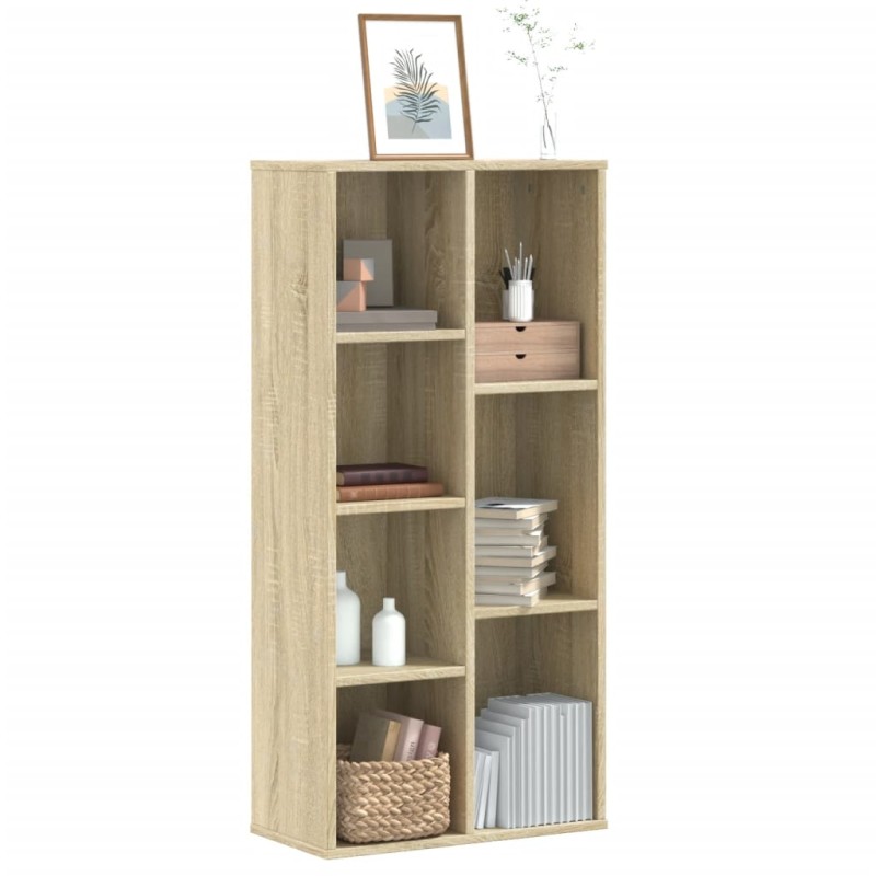 vidaXL Βιβλιοθήκη Sonoma Δρυς 50x25x105 εκ. από Επεξεργασμένο Ξύλο