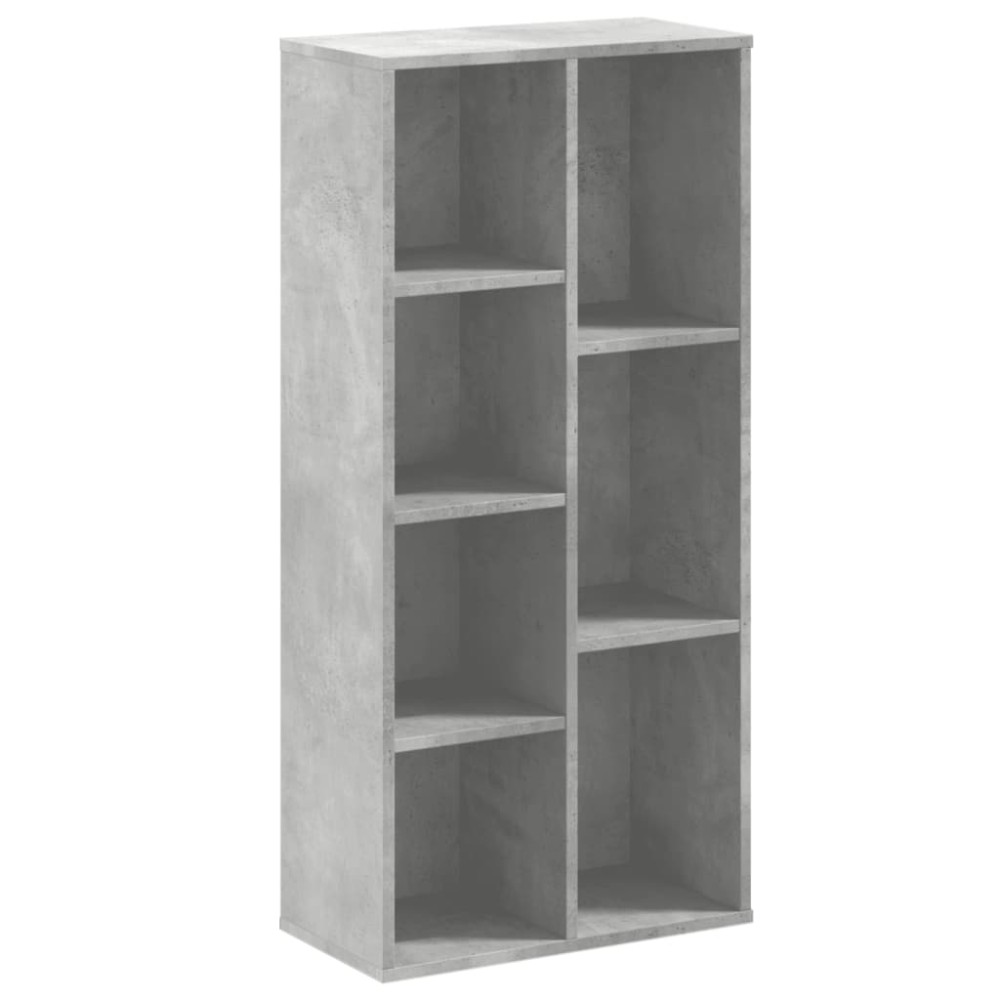 vidaXL Βιβλιοθήκη Γκρι Σκυροδέματος 50x25x105 εκ. Επεξεργ. Ξύλο