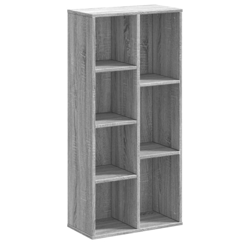 vidaXL Βιβλιοθήκη Γκρι Sonoma 50x25x105 εκ. από Επεξεργ. Ξύλο