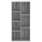 vidaXL Βιβλιοθήκη Γκρι Sonoma 50x25x105 εκ. από Επεξεργ. Ξύλο