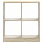 vidaXL Βιβλιοθήκη Sonoma Δρυς 68,5x32x75 εκ. από Επεξεργ. Ξύλο