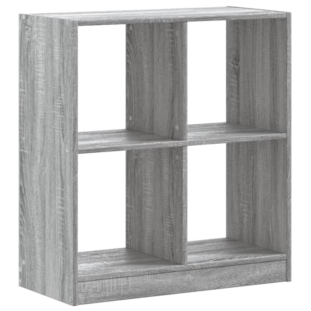 vidaXL Βιβλιοθήκη Γκρι Sonoma 68,5x32x75 κ. από Επεξεργ. Ξύλο