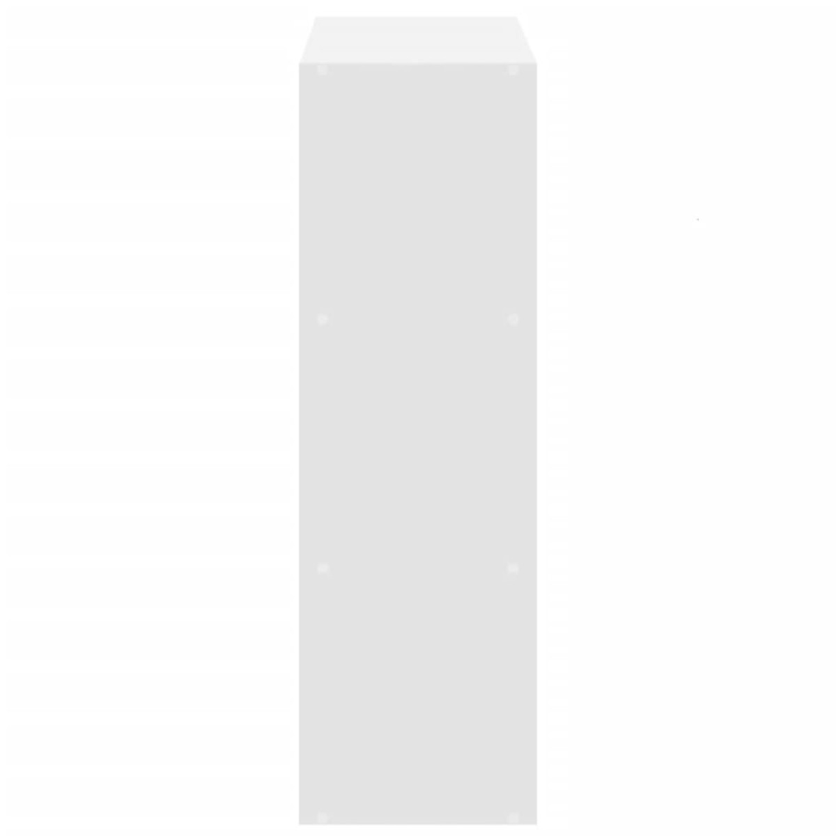 vidaXL Βιβλιοθήκη Λευκή 102x32x102 εκ. από Επεξεργασμένο Ξύλο