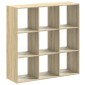 vidaXL Βιβλιοθήκη Sonoma Δρυς 102x32x102 εκ. από Επεξεργασμένο Ξύλο