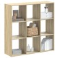 vidaXL Βιβλιοθήκη Sonoma Δρυς 102x32x102 εκ. από Επεξεργασμένο Ξύλο