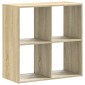 vidaXL Βιβλιοθήκη Sonoma Δρυς 68,5x32x68,5 εκ. από Επεξεργ. Ξύλο