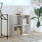 vidaXL Βιβλιοθήκη Γκρι Σκυροδέματος 68,5x32x68,5 εκ. Επεξεργ. Ξύλο