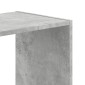 vidaXL Βιβλιοθήκη Γκρι Σκυροδέματος 68,5x32x68,5 εκ. Επεξεργ. Ξύλο