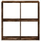 vidaXL Βιβλιοθήκη Καπνιστή Δρυς 68,5x32x68,5 εκ. από Επεξεργ. Ξύλο