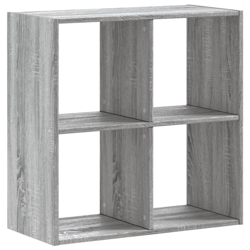 vidaXL Βιβλιοθήκη Γκρι Sonoma 68,5x32x68,5 εκ. από Επεξεργ. Ξύλο