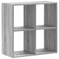 vidaXL Βιβλιοθήκη Γκρι Sonoma 68,5x32x68,5 εκ. από Επεξεργ. Ξύλο