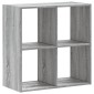vidaXL Βιβλιοθήκη Γκρι Sonoma 68,5x32x68,5 εκ. από Επεξεργ. Ξύλο