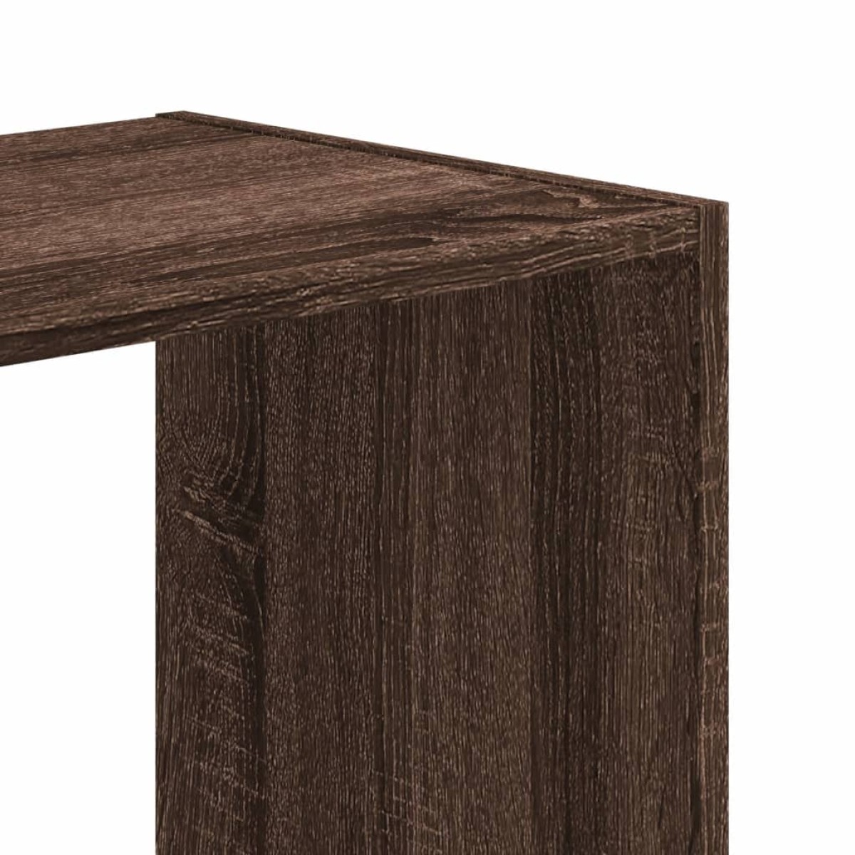 vidaXL Βιβλιοθήκη Καφέ Δρυς 68,5x32x68,5 εκ. από Επεξεργασμένο Ξύλο