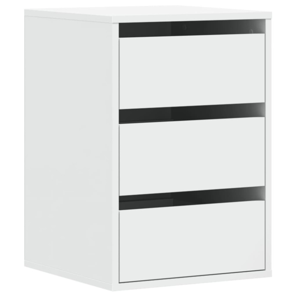 vidaXL Συρταριέρα Γωανική Λευκή 40x41x58 εκ. από Επεξεργασμένο Ξύλο
