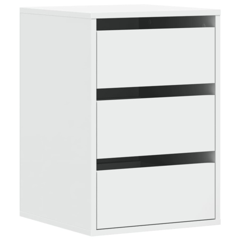 vidaXL Συρταριέρα Γωανική Λευκή 40x41x58 εκ. από Επεξεργασμένο Ξύλο