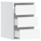 vidaXL Συρταριέρα Γωανική Λευκή 40x41x58 εκ. από Επεξεργασμένο Ξύλο