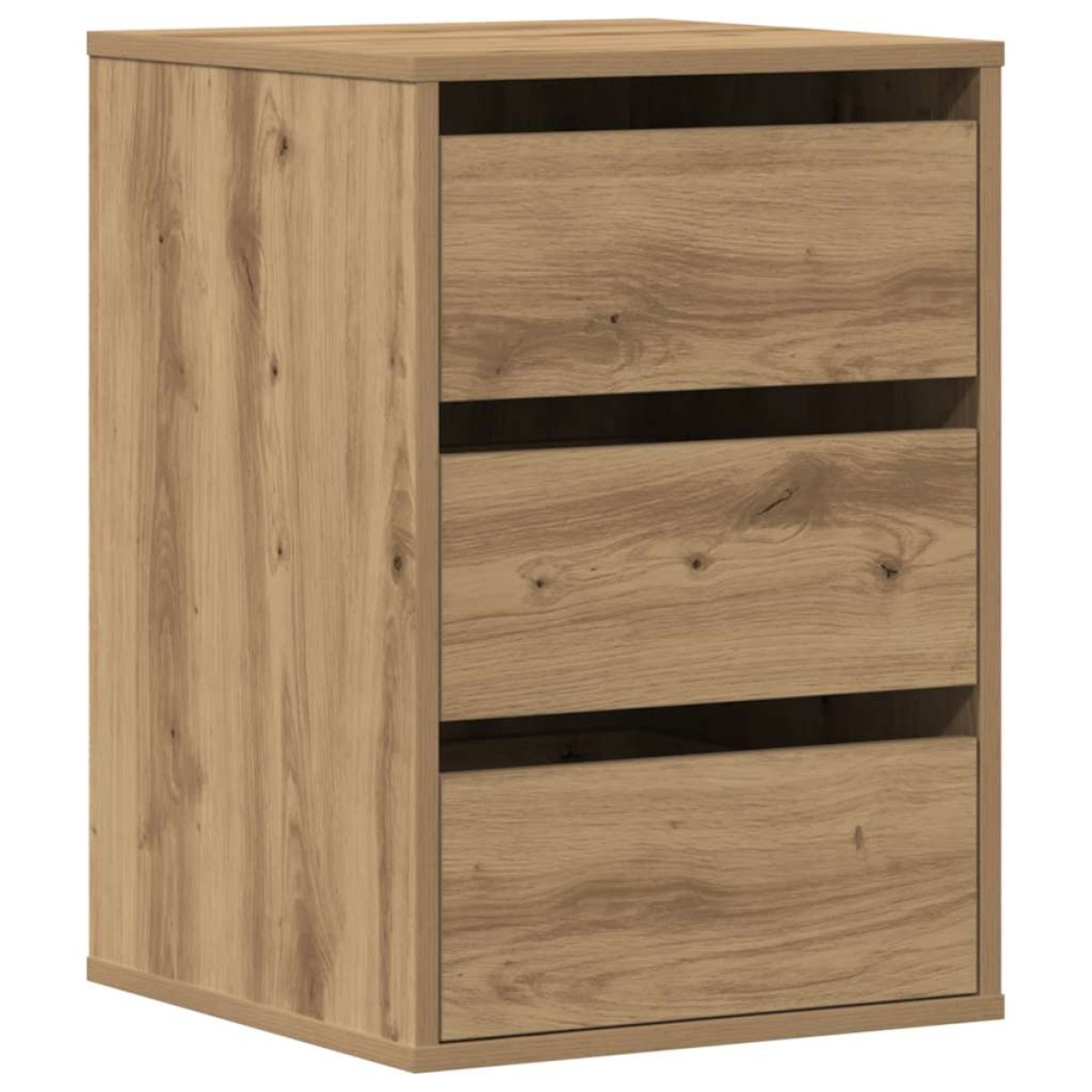 vidaXL Συρταριέρα Γωνιακή Αρτισιανή Δρυς 40x41x58 εκ. Επεξεργ. Ξύλο