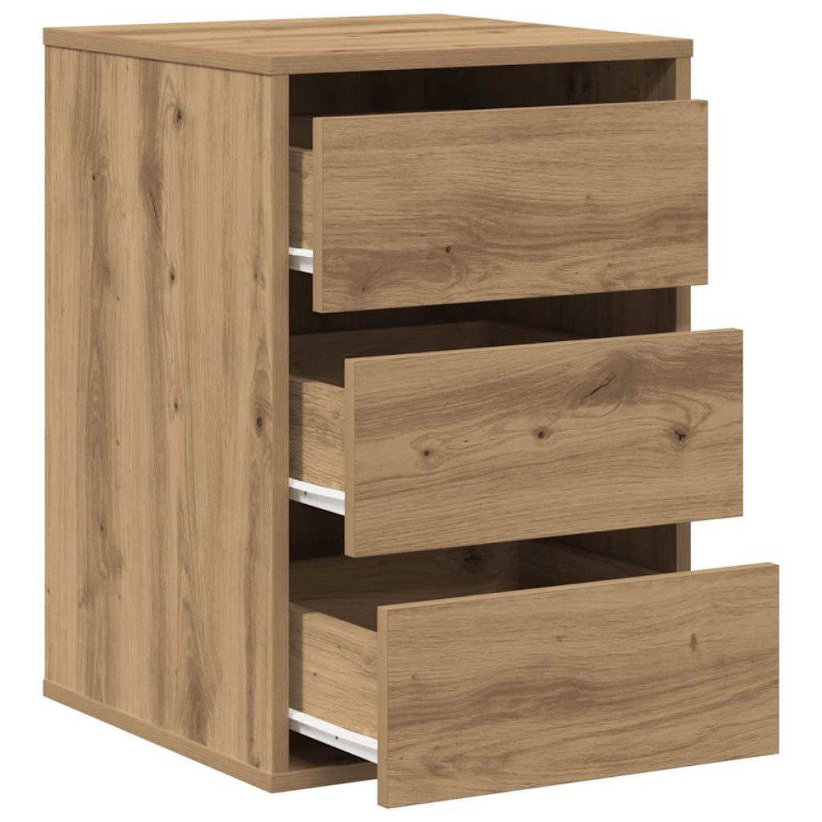 vidaXL Συρταριέρα Γωνιακή Αρτισιανή Δρυς 40x41x58 εκ. Επεξεργ. Ξύλο