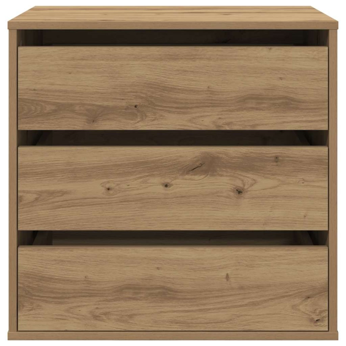 vidaXL Συρταριέρα Γωνιακή Αρτισιανή Δρυς 60x41x58 εκ. Επεξεργ. Ξύλο