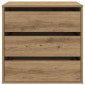vidaXL Συρταριέρα Γωνιακή Αρτισιανή Δρυς 60x41x58 εκ. Επεξεργ. Ξύλο
