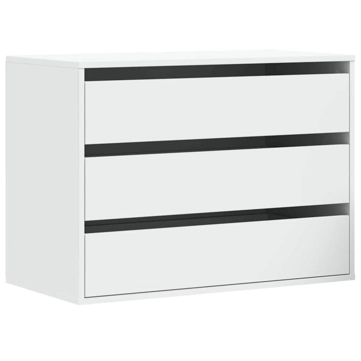 vidaXL Συρταριέρα Γωανική Λευκή 80x41x58 εκ. από Επεξεργασμένο Ξύλο