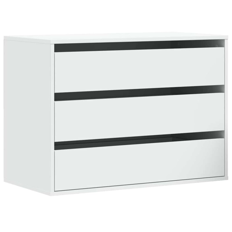 vidaXL Συρταριέρα Γωανική Λευκή 80x41x58 εκ. από Επεξεργασμένο Ξύλο