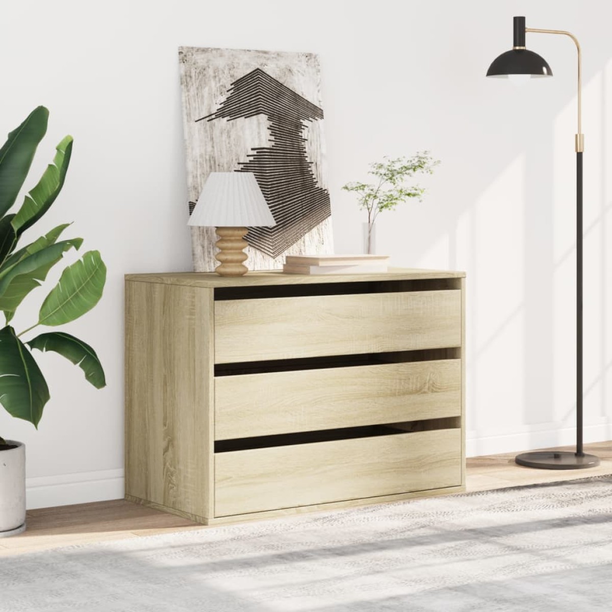 vidaXL Συρταριέρα Sonoma Δρυς 80x41x58 εκ. από Επεξεργ. Ξύλο