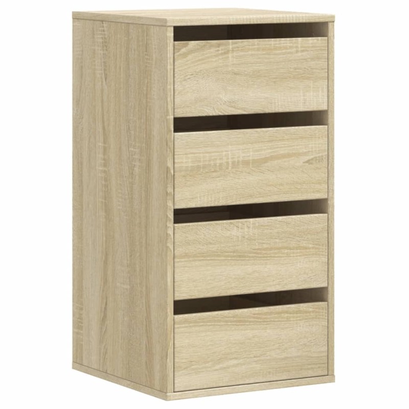 vidaXL Συρταριέρα Sonoma Δρυς 40x41x76 εκ. από Επεξεργ. Ξύλο
