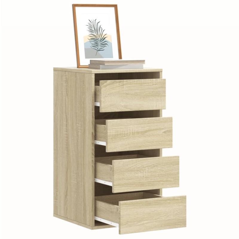 vidaXL Συρταριέρα Sonoma Δρυς 40x41x76 εκ. από Επεξεργ. Ξύλο