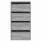 vidaXL Συρταριέρα Γκρι Sonoma 40x41x76 εκ. από Επεξεργ. Ξύλο