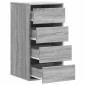 vidaXL Συρταριέρα Γκρι Sonoma 40x41x76 εκ. από Επεξεργ. Ξύλο