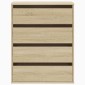 vidaXL Συρταριέρα Sonoma Δρυς 60x41x76 εκ. από Επεξεργ. Ξύλο