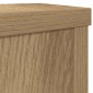 vidaXL Βάσεις Φυτών 2 τεμ. Αρτισιανή Δρυς 10x10x18 εκ. Επεξ. Ξύλο