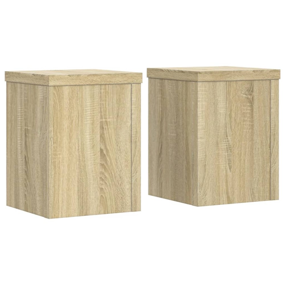 vidaXL Βάσεις Φυτών 2 Τεμ. Sonoma Δρυς 15x15x20 εκ. Επεξεργασμένο Ξύλο