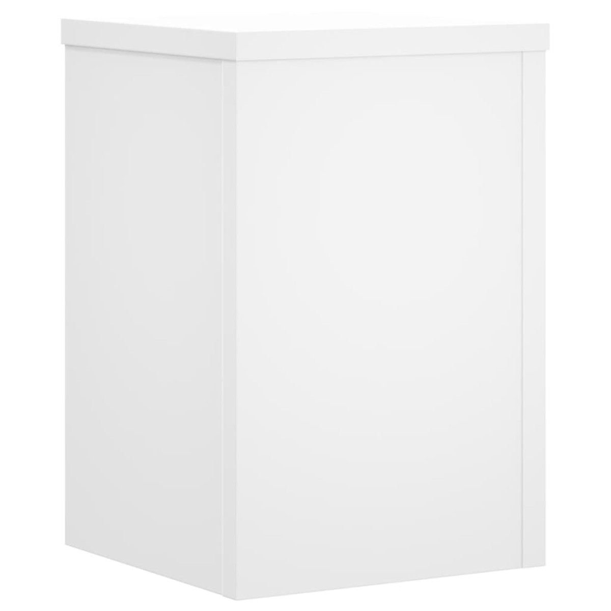 vidaXL Βάσεις Φυτών 2 τεμ. Λευκές 25x25x35 εκ. από Επεξεργασμένο Ξύλο