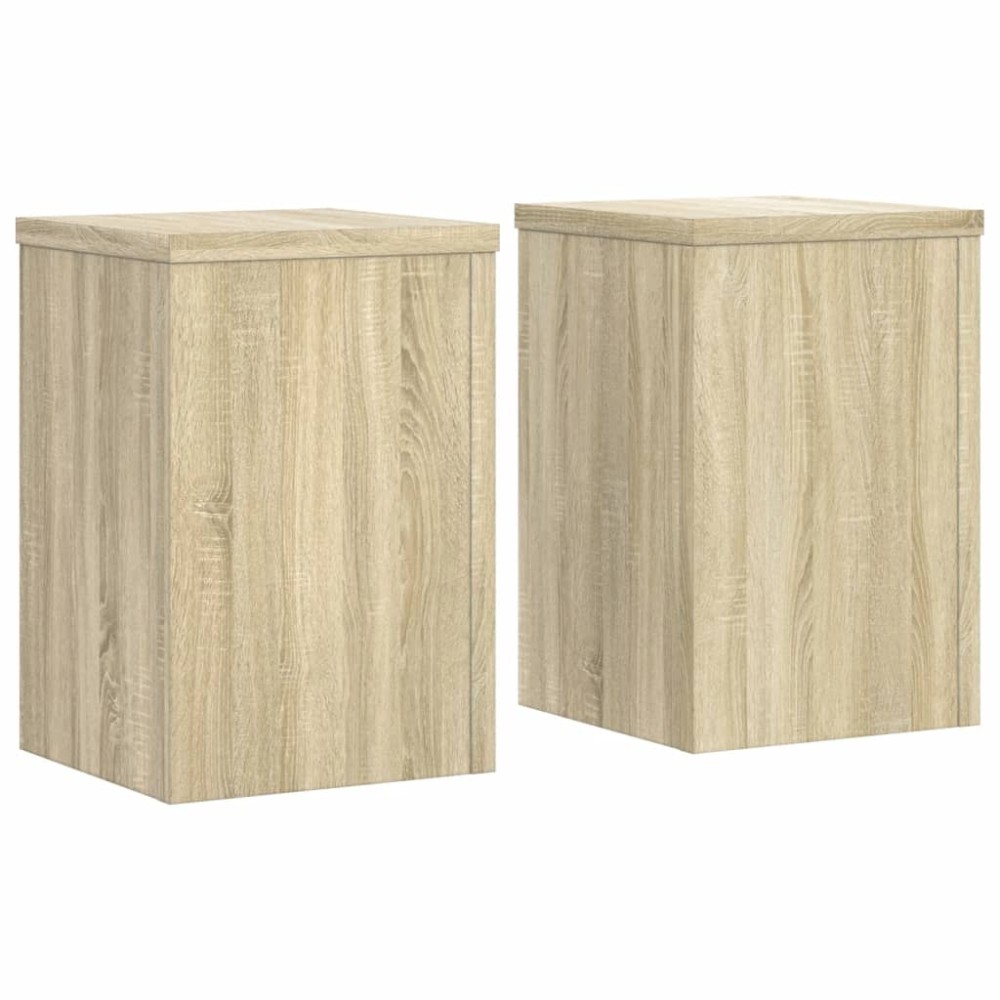 vidaXL Βάσεις Φυτών 2Τεμ. Sonoma Δρυς 25x25x35εκ. Επεξεργασμένο Ξύλο